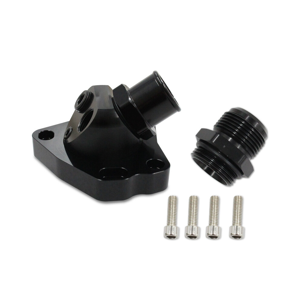 (Silver) Swivel Neck Thermostat Housing For Civic K-Series K20/K24 Radiator Hose K-Swap 123643757626