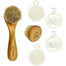2025 Latest Model Dry Brush for Face And Neck Set,Facial Cleansing Brush+Small
