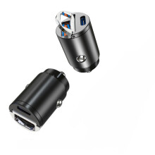 (PD+QC) 30W USB PD Type-C Car Charger Fast Charging Adapter for iPhone 11, 12, 13 Pro Max