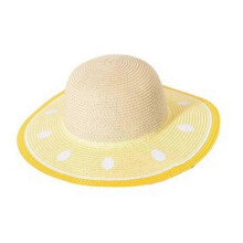 (style2) 50-54cm Hat Circumference Children's Beach Hat Summer Seaside Big Brim Sunshade Straw Hat Cute Fruit