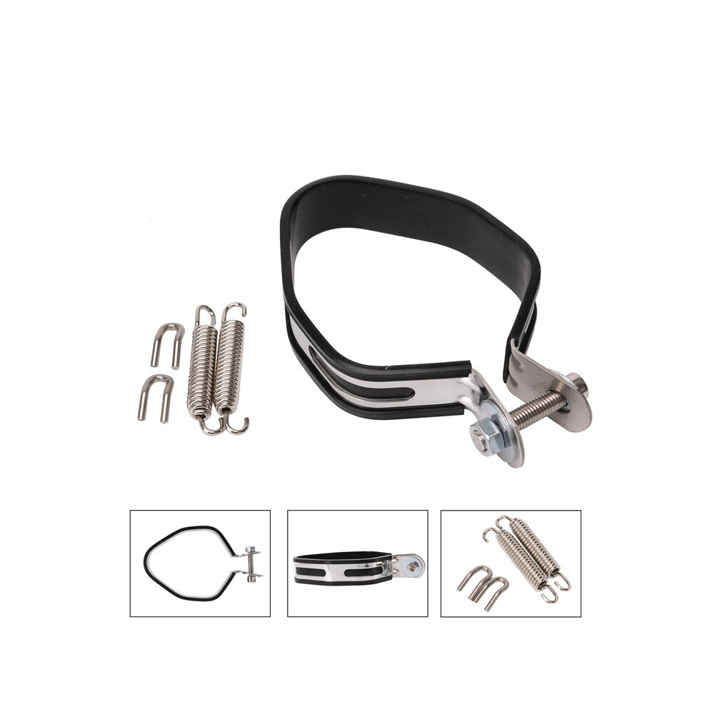 New Motorcycle Exhaust Muffler Silencer Hanger Hanging Clamp Strap Bracket 110691682406