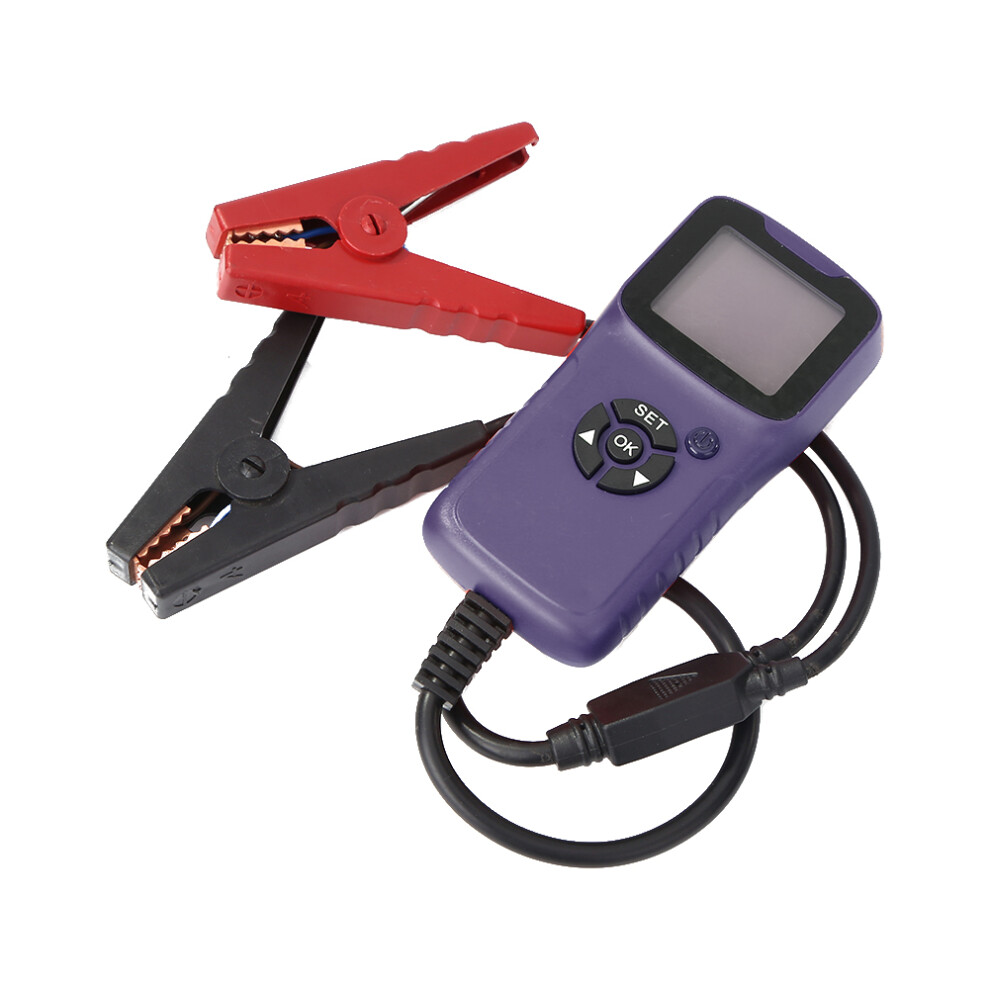 (Purple) Car Battery Tester & Capacity Meter - Portable Measuring Device Purple 123643774845