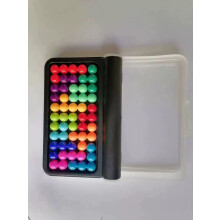 (2D) 120 Challenges IQ 3D Puzzle Board Game Classic Pyramid Plate Pearl Logical Mind