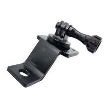 (Black) Motorcycle Metal Bracket Mount Rearview Mirror Supporter Ride for GoPro Hero 9 8 7