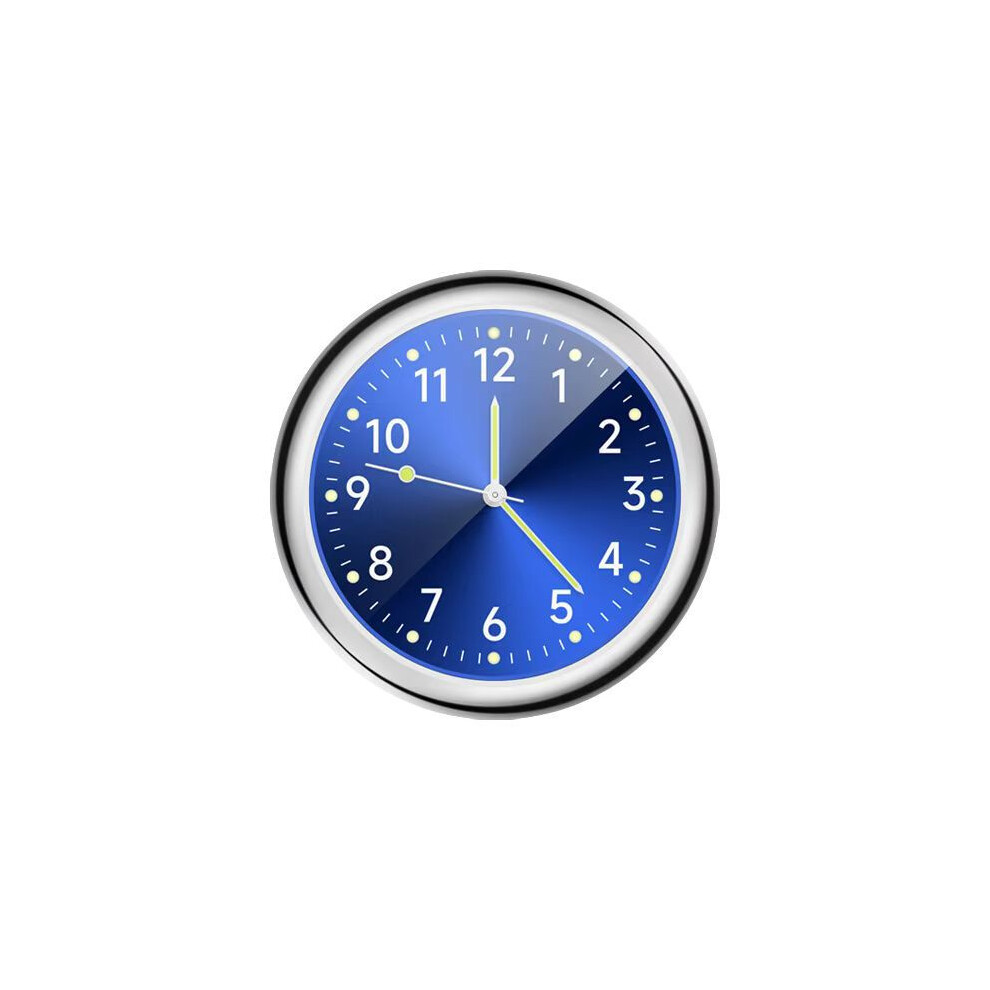 () Mini Glow-In-The- Car Sticker Table Mechanical Quartz Clock Car Decorations Blue/Dark 110691673756