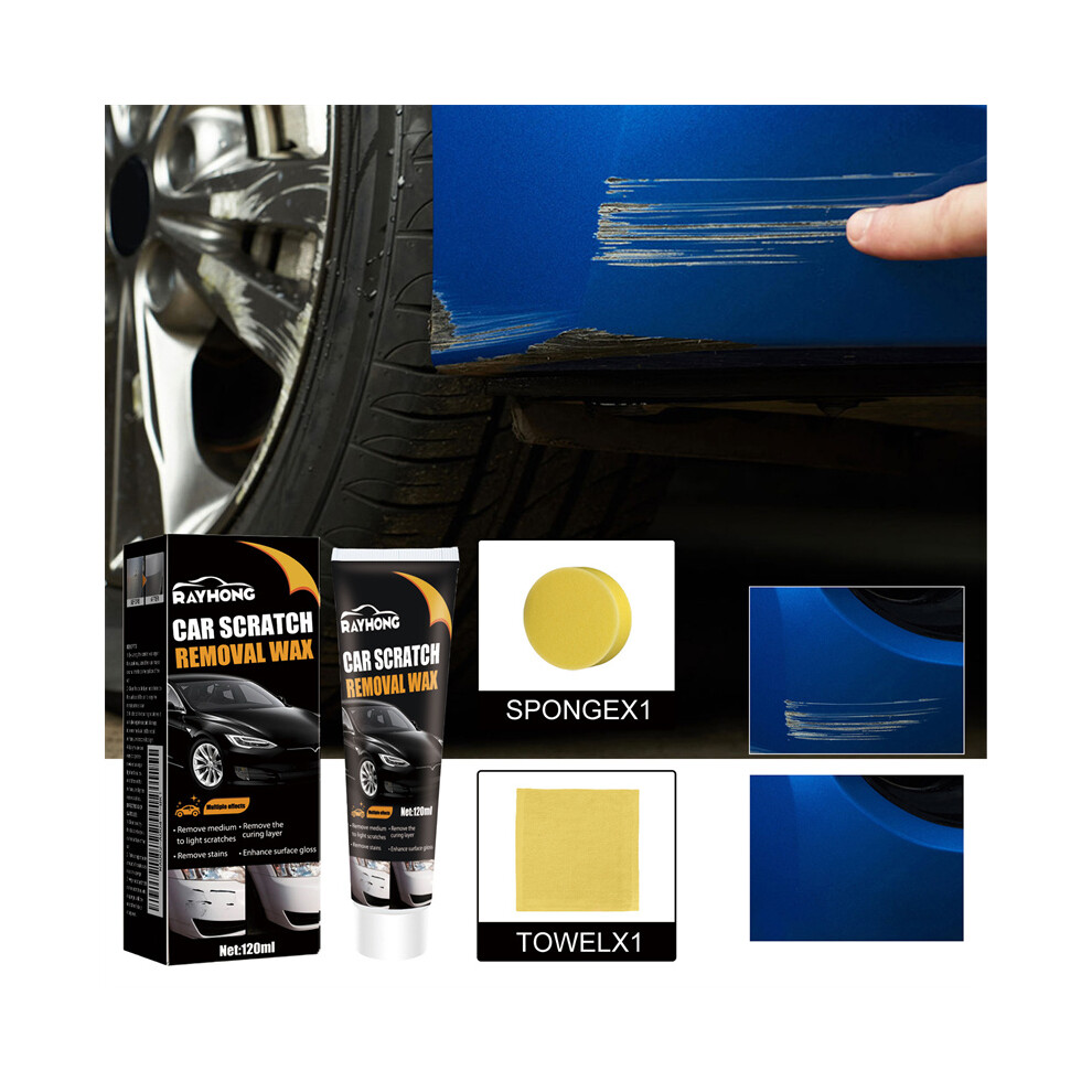 120Ml Car Scratch Remover & Paint Restorer Set - Auto Repair Wax Light 123643758197