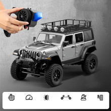 (Silver) Full Scale MN128 1:12 RC Car Professional Climbing RC 4WD Toy Model Car