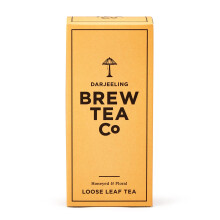 Brew Tea Co - Darjeeling Black Tea, Loose Leaf Tea Made with Rolled Whole Tea Leaves - Honeyed, Floral Flavour 113g