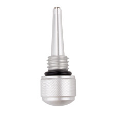 (Silver) M18*2.5 Magnetic Engine Oil Gauge for Yamaha Motorcycle Modification