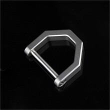 (Large(17mm)) D-Shape Metal Buckle D Rings for DIY Purse, Clasp, Keychain & Belt Horseshoes