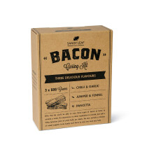 Bacon Curing Kit - Cure Your own Bacon in Three Delicious Flavours - Pancetta, Fennel & Juniper and Chilli & Garlic