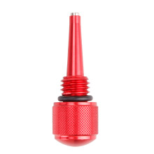 (Red) M18*2.5 Magnetic Engine Oil Gauge for Yamaha Motorcycle Modification