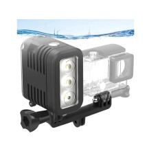 Rechargeable Diving Light High Power Dimmable Waterproof LED Video Light Fill Night Light for GoPro Hero 12/11/10/9/8/7/5/6/5/4/3+/3/2 Fusion Session