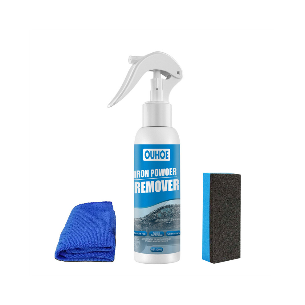 (100Ml) 30/100Ml Iron Powder Remover Car Rust Removal Spray Automobile Rust Remover Spray 110691661333