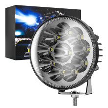 1PCS 4" Round 30W LED Work Light Bar Spot Pods Driving Fog Lamp Truck Offroad ATV