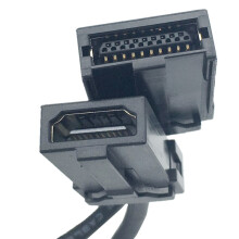 (HD A Female Snap-In/E Type) High Speed HDMI-compatible Type E Male to Type A Male Video Audio Cable