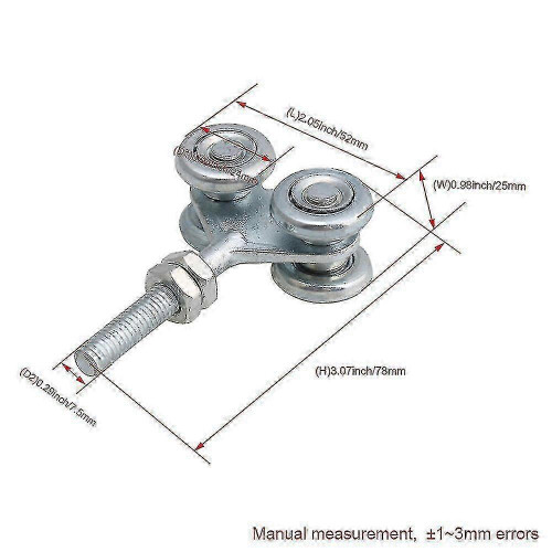 Barn door hanging roller compatible with heavy duty sliding track system 2