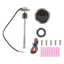 52mm Fuel Level Gauge & Sending Unit 0-190 for Car/Boat Oil Tank Monitoring