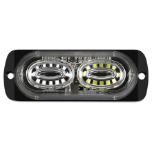 (Blue White) 24LED Car Strobe Light Marker Warning Signal 12V-24V Emergency Side Lights