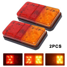 2PCS LED Trailer Tail Lights 10-30V Universal For Truck Caravan Ute Boat Light