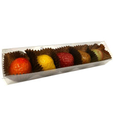 Hides Fine Foods - Almond Marzipan Fruits 75g - Suitable for Vegetarians - GMO Free - Marzipan Decorated Fruits - Perfect for Gifting - Christmas