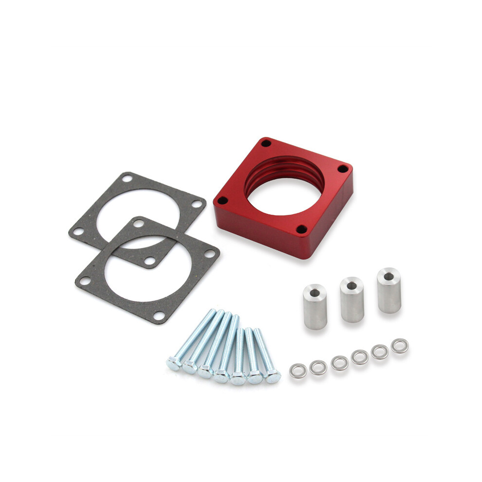 Red (Red) Throttle Body Spacer Set For Jeep Wrangler Tj 2.5L 4.0L 1987-2004 Yj Xj Wj
