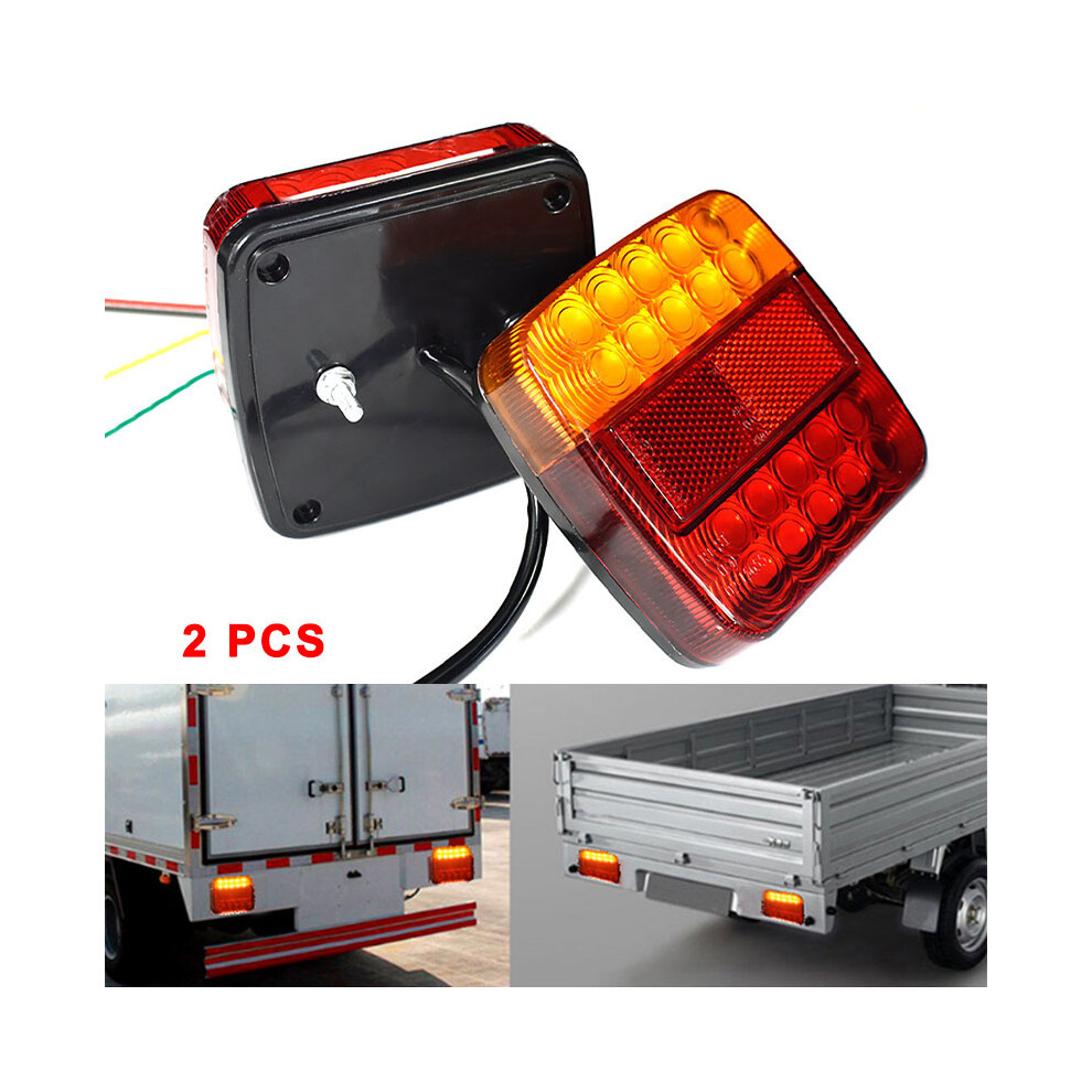 2Pcs Trailer Tail Lights Stop Tail Lights Kit 26Led Submersible Boat Truck Lamp 110691662170