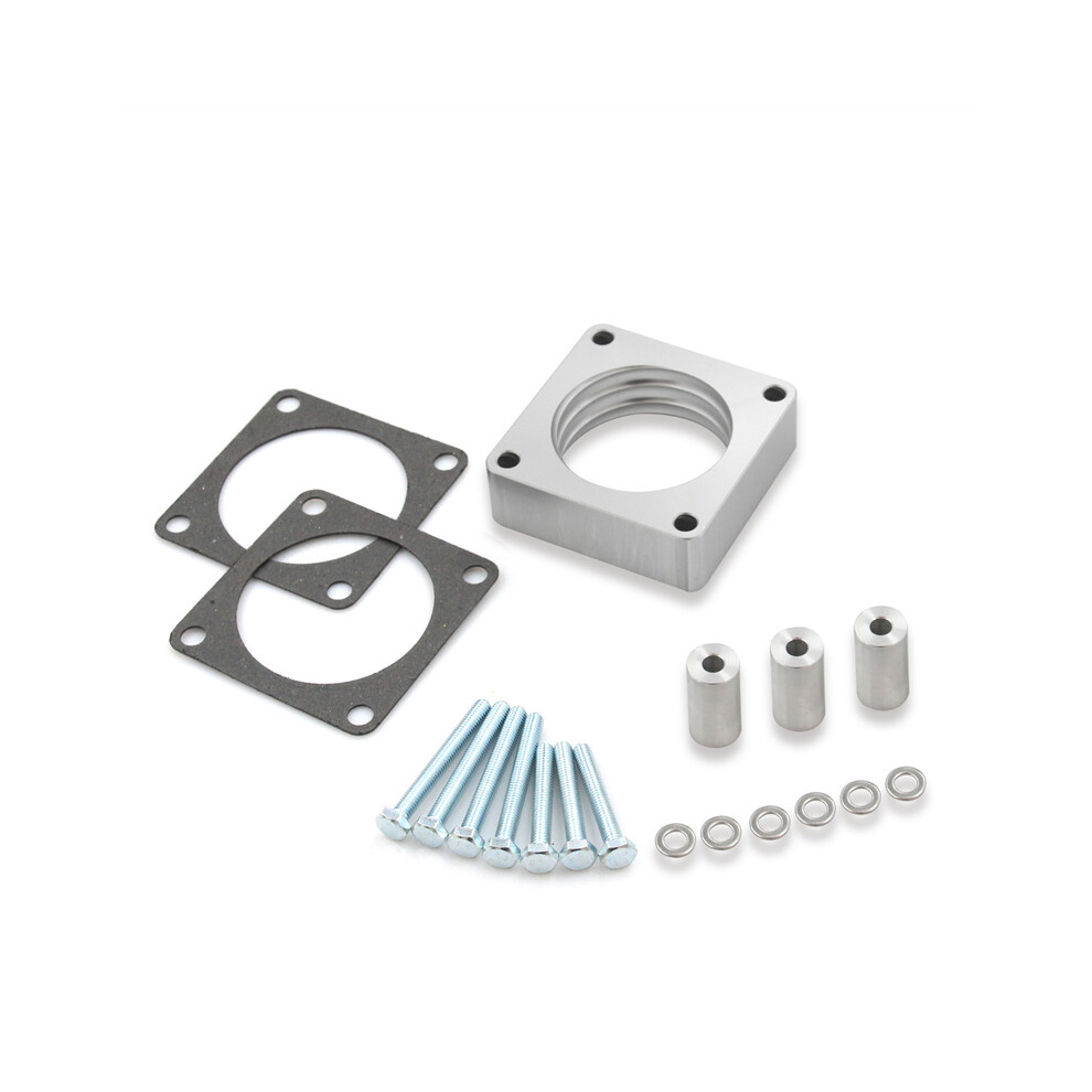 Silver (Silver) Throttle Body Spacer Set For Jeep Wrangler Tj 2.5L 4.0L 1987-2004 Yj Xj Wj