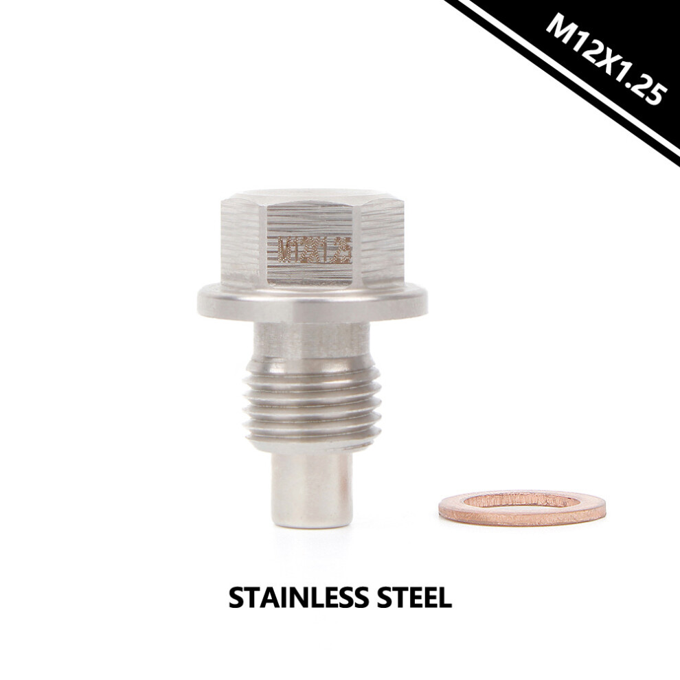 (M12*1.25) Magnetic Oil Drain Plug-Compatible With Toyota Engine And Transmission K-Motor 110691682314