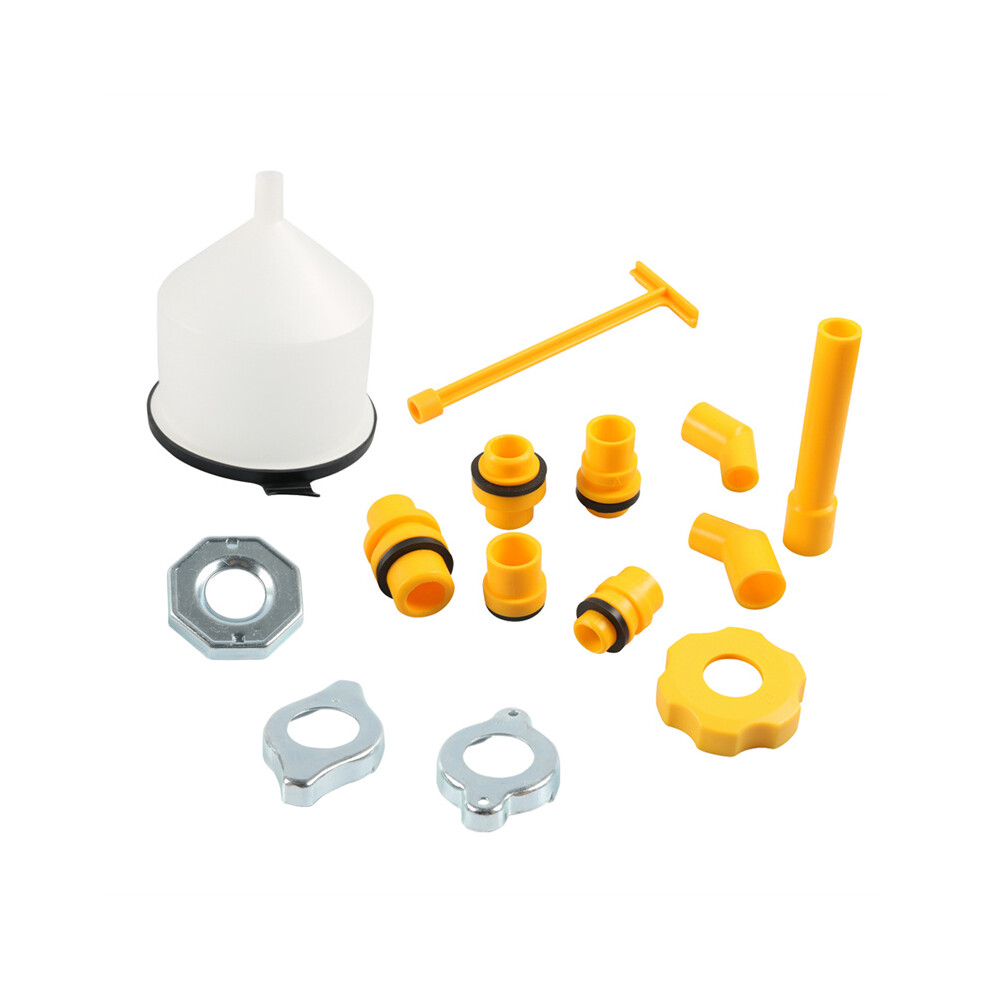 (Silver) Spill-Proof Radiator Coolant Funnel Kit - Refill Tool For Automotive Antifreeze & Bleeding 413590401636