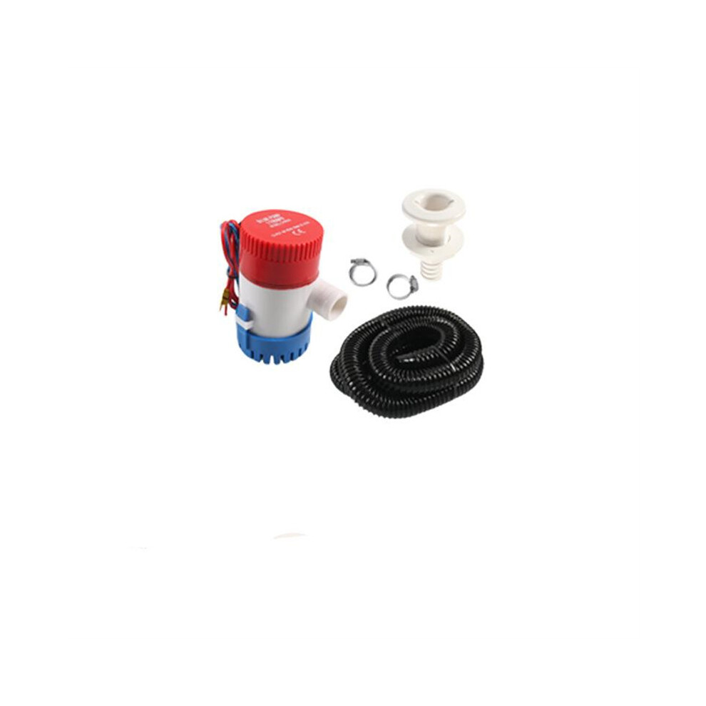 1100GPH 12V Electric Bilge Pump for Boat, Marine, Submersible Sump Water Transfer