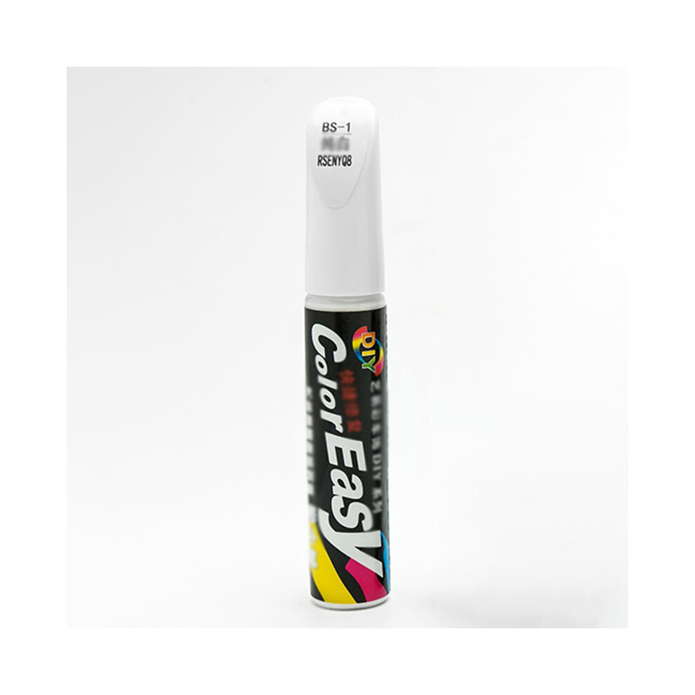 (White) 12Ml For Car Color Fix Pen Scratch Remover Auto Paint Repair Brush Touch Up Pen White 110691661982