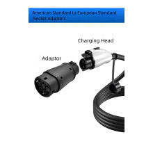 Charger For Type 1 J1772 to Type 2 Adapter Electric Vehicle Charging Connector