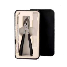 (Black) Wide Jaw Opening Anti-Splash Slanted Clipper,Slanted Nail Clippers No Splash