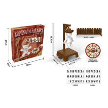 (Spanish Edition) Magnetic Hangman Mystery Word Guessing Game Fun Board Game for Kids & Adults