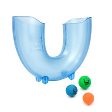 (Transparent Blue) Stuff Juggling Set Exciting Skill Game Toy Fun Toss and Catch Ball Game Teen