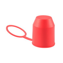 (Red) 1PCS Trailer Ball Cover Towing Tow Bar Hitch Protection 50mm Durable Cap