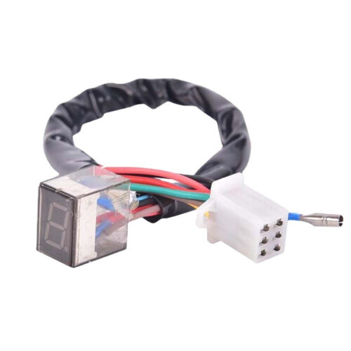 Universal Motorcycle Gear Display Indicator Light N-5 Speed Shift Level Gauge