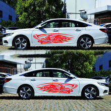 (Red) Big Size 180 CM Death Evil Car Stickers Sickles Skull Terrified Car Styling Decal Waterproof Vinyl Auto Accessories