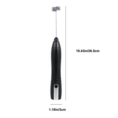 Mousseur à lait portable rechargeable USB noir (1 pièce) 2