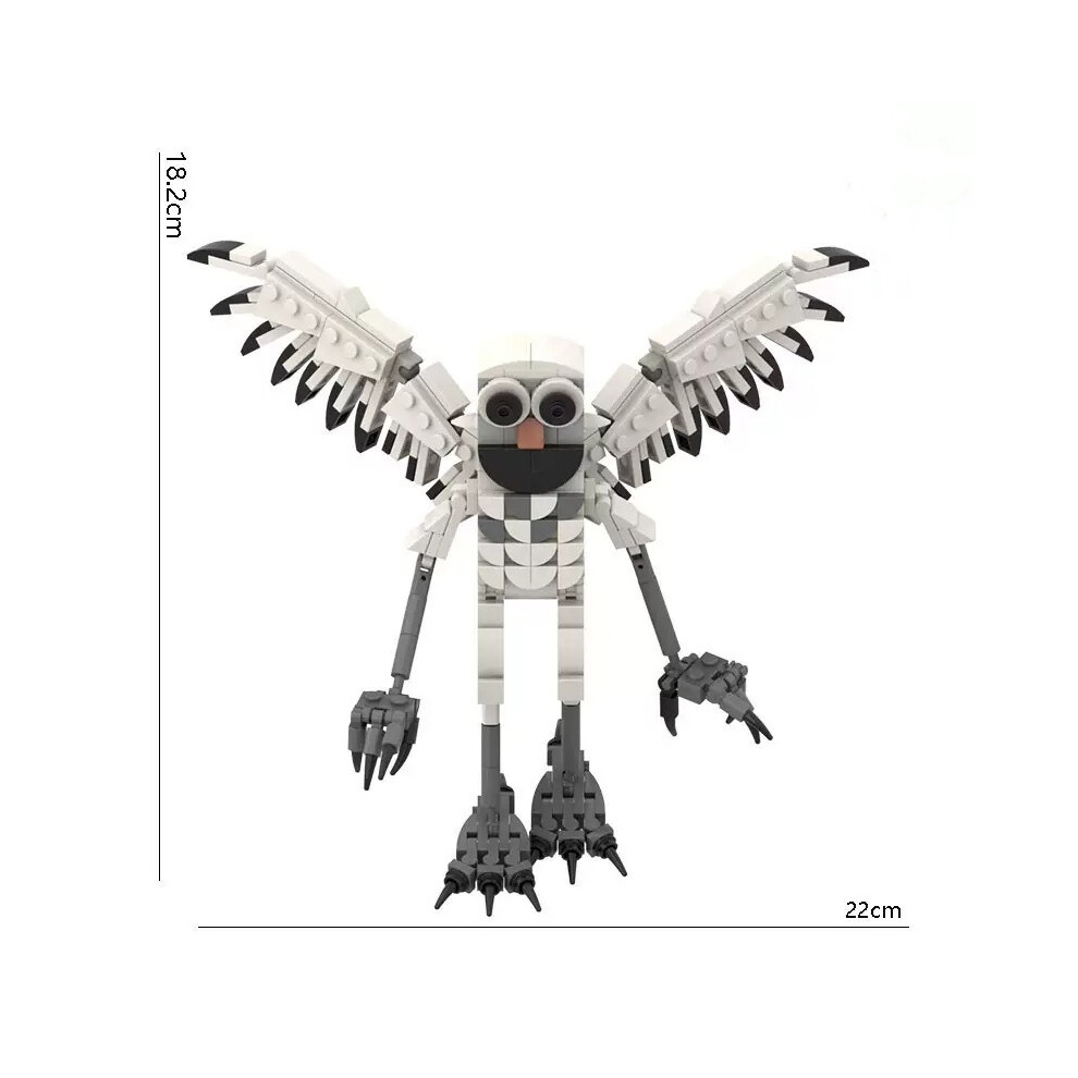 (B) 99 Nights in the Forest Toy Owl Goat Deer Monster Building Block Set Model