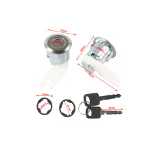 Door Lock Cylinder & Keys Set Compatible For Ford F-150/F-250/F-350 OE:F2UZ1522050A