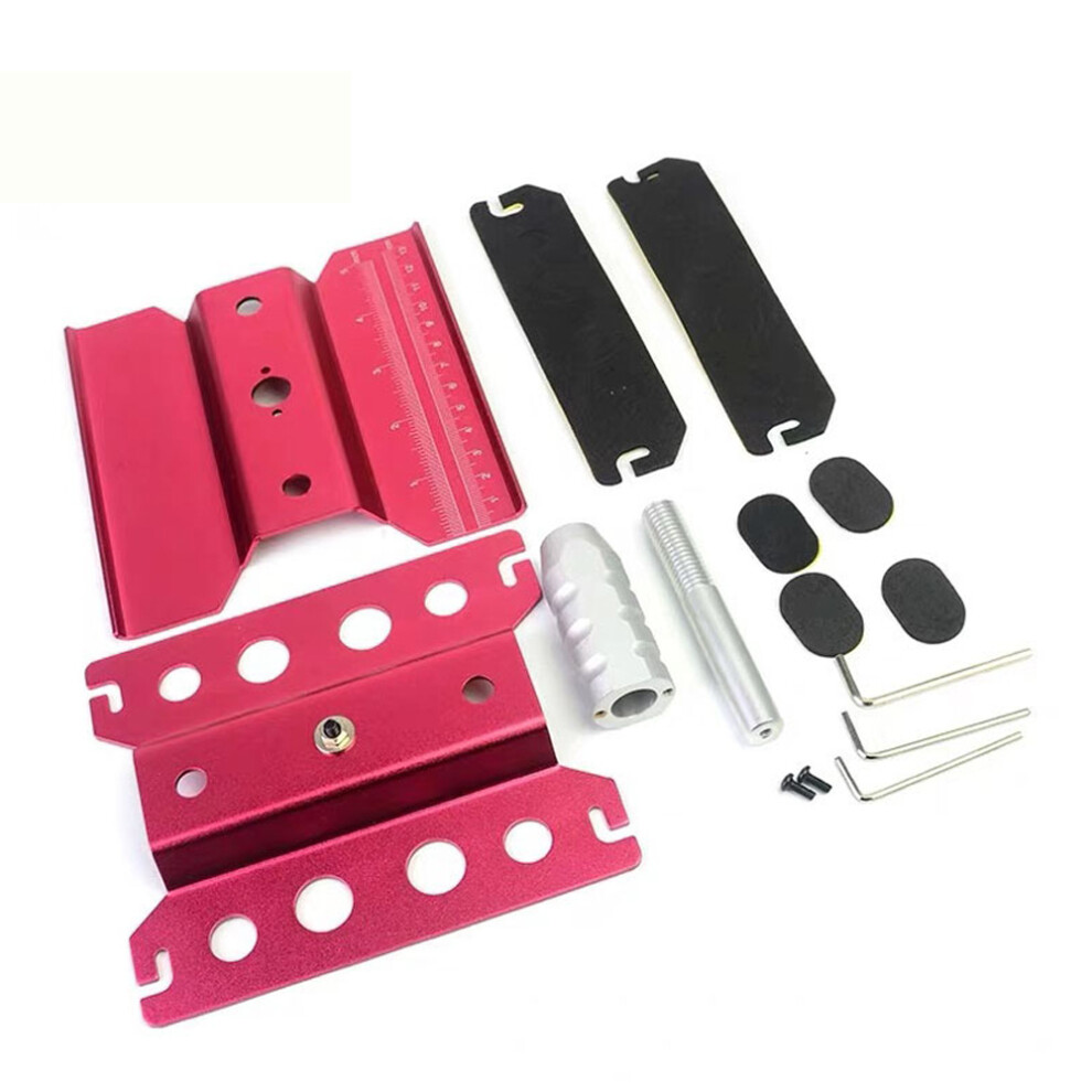 (Red) Metal Workstation Work Stand Repair 360 Degree Rotation For 1/6 1/8 1/10 Rc Car Red 110691694928