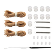 (Brown) RV Pleated Shade Repair Kit - Day & Night Window Shade Restringing Solution