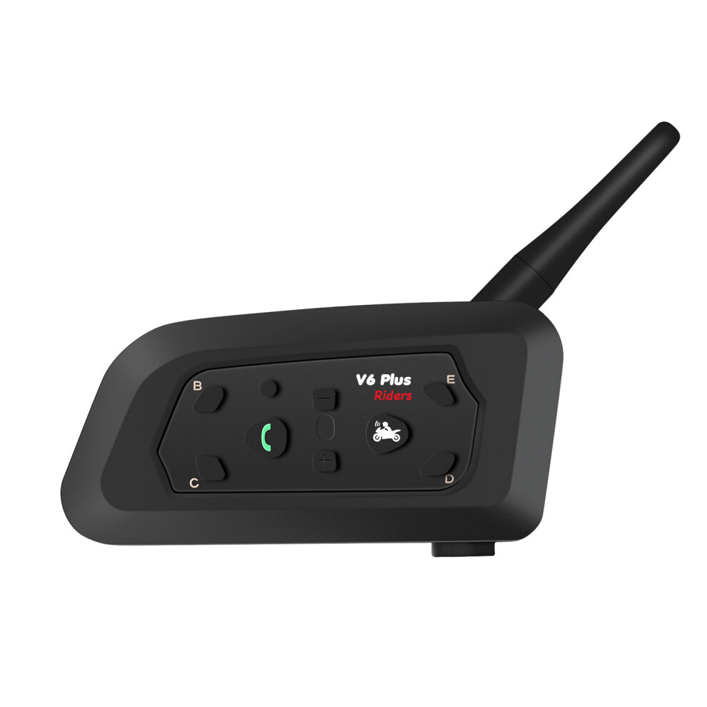 (1Pcs) V6 Plus Bluetooth-Compatible Motorcycle Intercom Helmet Headset 1500M Interphone 110691683724