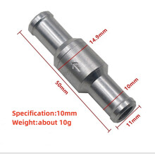 (10mm) 6/8/10/12mm Aluminum Automotive Check Valve Gasoline Diesel Fuel Check Valve