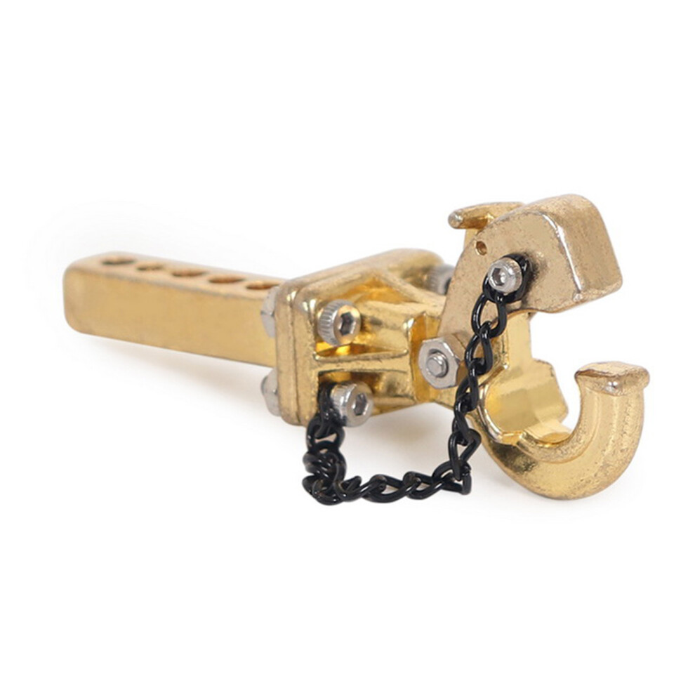 (Gold) Metal Hitch Trailer Hook For 1/10 Axial Scx10 90046 Traxxas Trx4 Rc Crawler Car Gold 413590152705