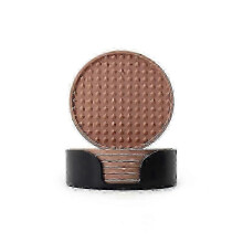 (10cm*10cm*0.5cm, pink) Silicone Coaster Round Non-slip Thickened Tabletop Water Cup Hot Insulation Mat Teacup Mat Set  WY-26