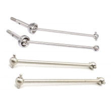 (4PCS (Front Drive Shaft+Rear Dog Bone)) Metal Front Drive Shaft Rear Dog Bone Upgrade Part for WLtoys 144001 1/14 RC Car