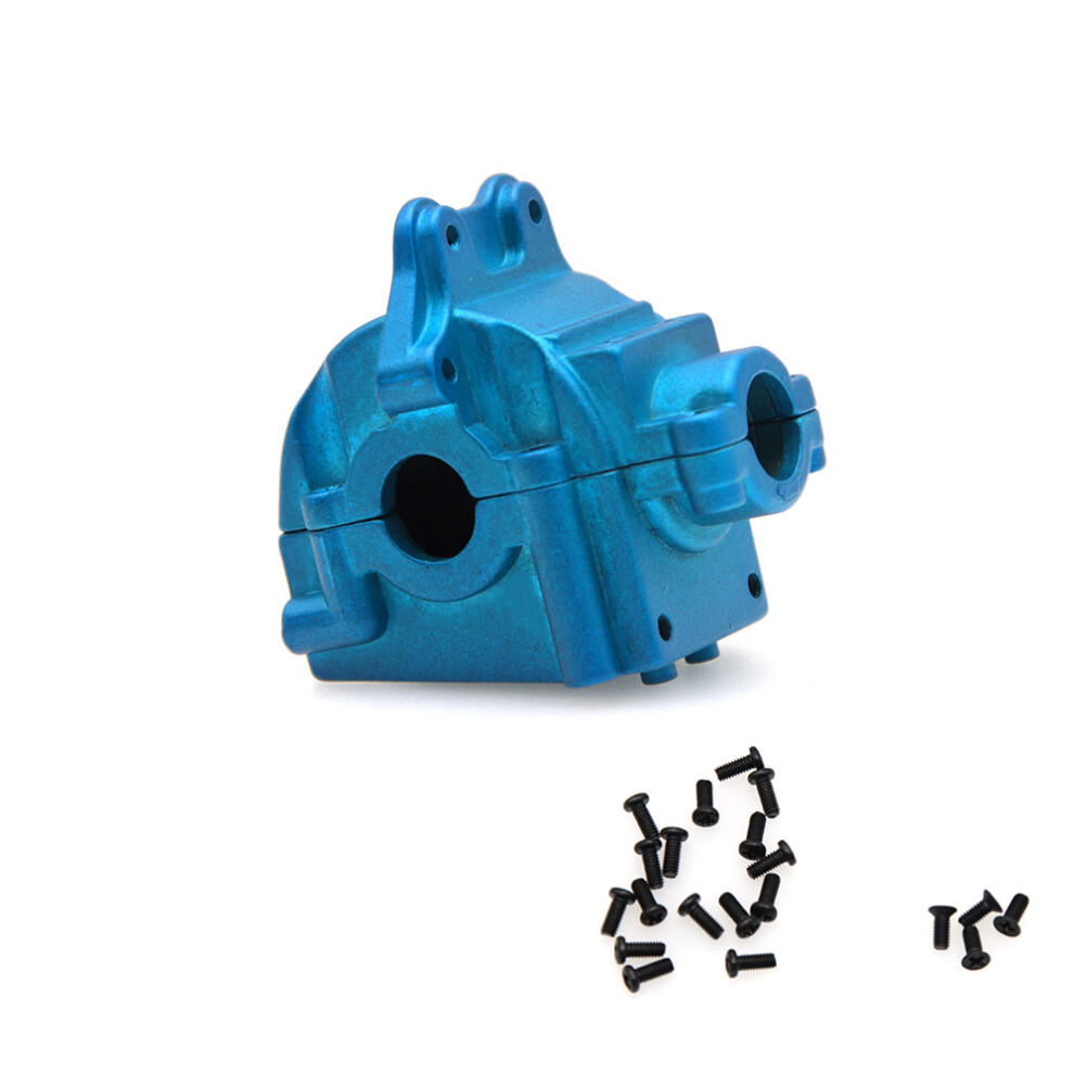 (Blue) Metal Front Rear Gearbox Upgrade Housing Cover Shell For 1/14 Wltoys 144001 Rc Car Blue 110691695093